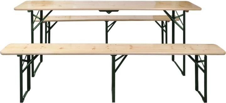 Produktbild vidaXL Tisch und Bank (220 x 46 x 75 cm)