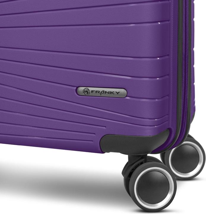 Immagine prodotto Franky Dallas 3.0 4 Rollen Kofferset 3-teilig mit Dehnfalte (188 l)