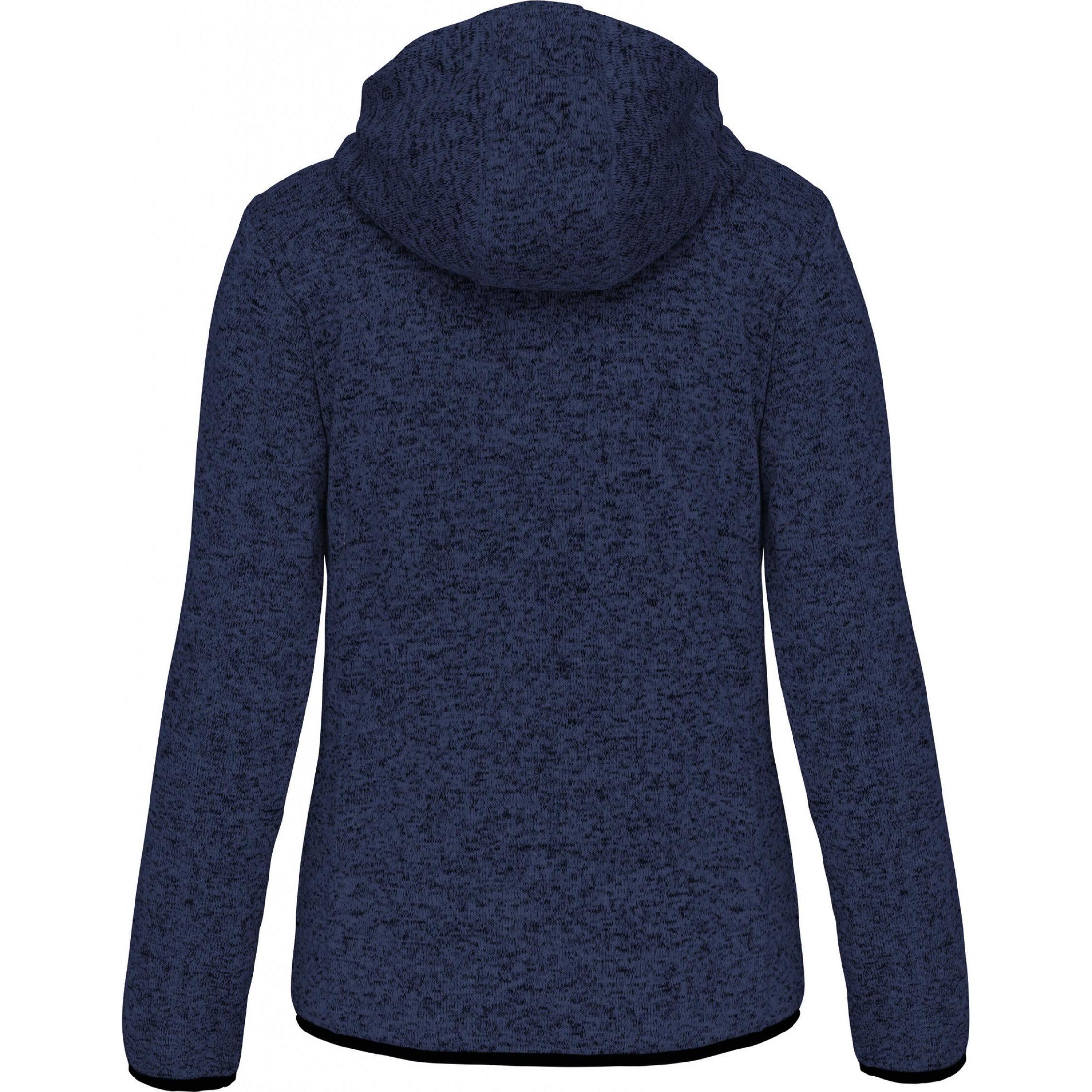 Proact, Damen, Pullover, Sweatshirt zipper mit kapuze meliert frau, Mehrfarbig, (XS)