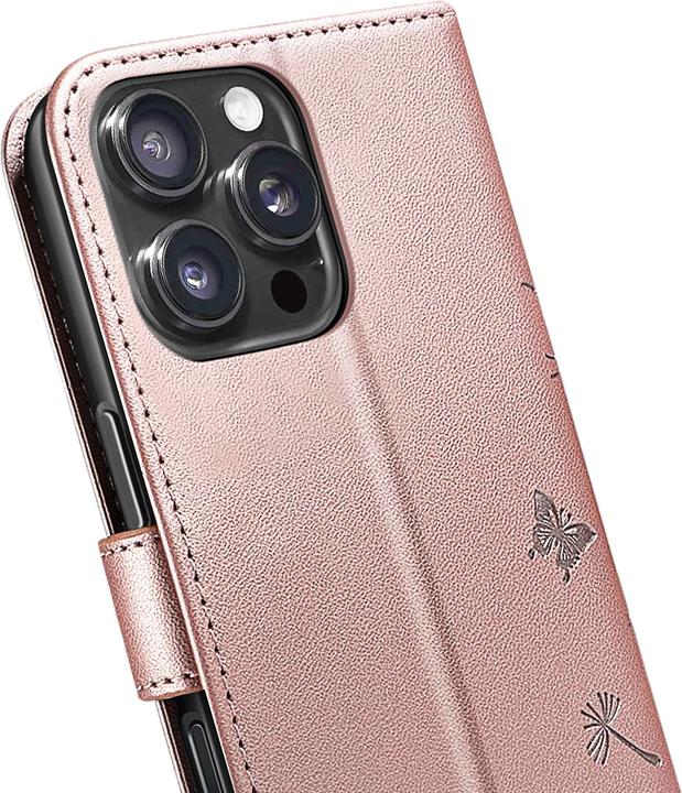 Actual product image Zanaé Wallet Etui iPhone 16 Pro Blumen Design (Apple iPhone 16 Pro)