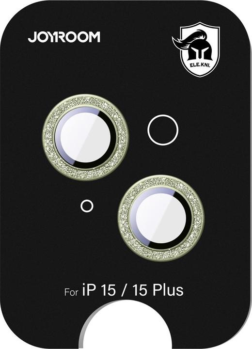 Joyroom JR-MSF0292 Camera Lens Protector for iP15/iP15 Plus-Light Yellow (Apple iPhone 15, Apple iPhone 15 Plus)