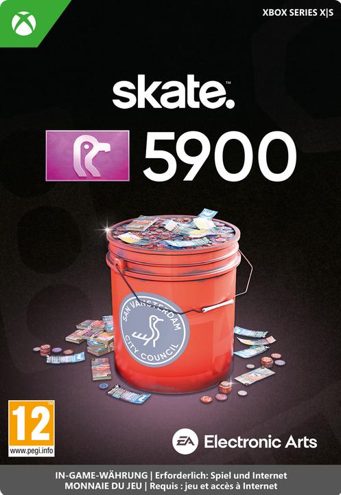 Actual product image Microsoft Xbox SKATE: 5900 SV Bucks Download Code