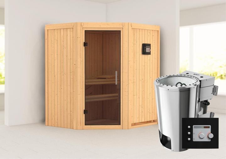 Actual product image Karibu Tonja without roof rim (Plug & Play 3,6 KW - Bio external control)