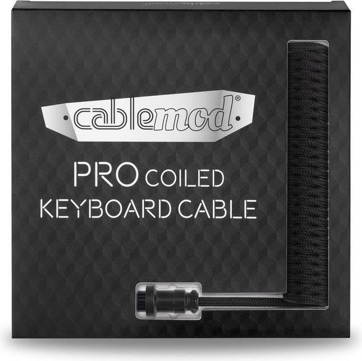 Produktbild CableMod Pro Coiled Keyboard Cable USB-C zu USB Typ A, Midnight (1.50 m, USB 2.0)