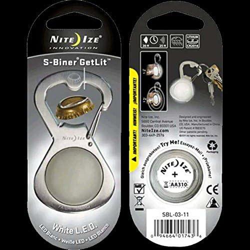 Actual product image Nite Ize S-Biner GetLit