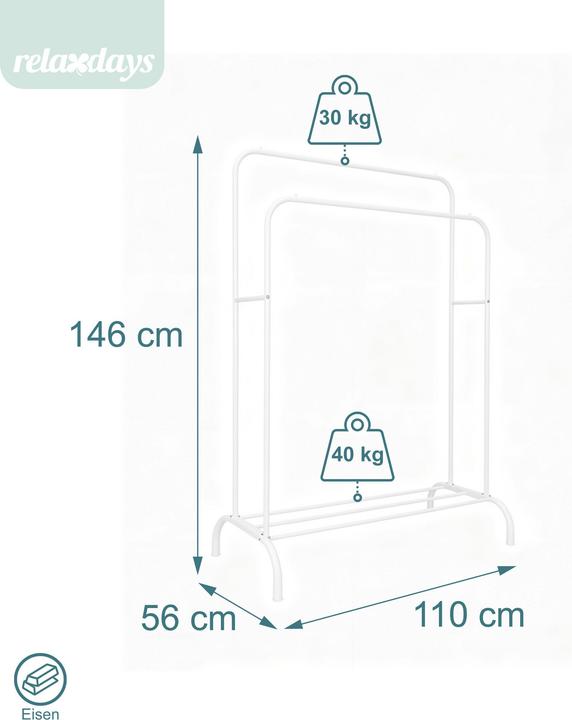 Actual product image Relaxdays coat rack