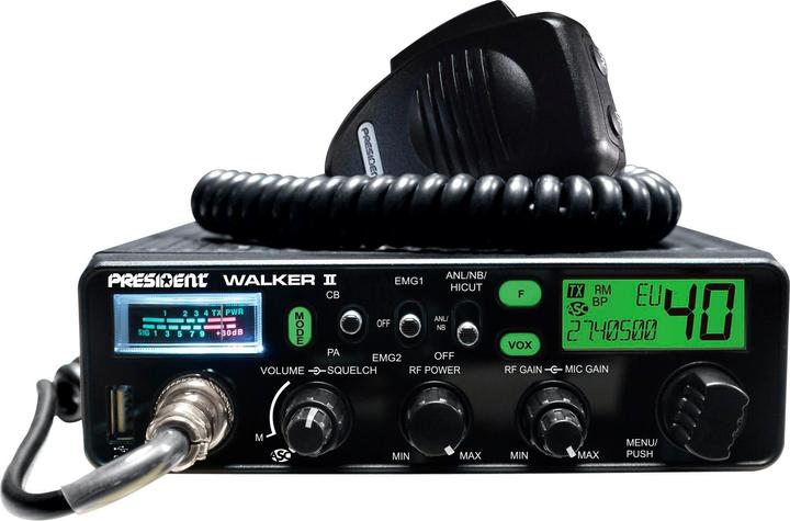 Produktbild President WALKER II ASC CB-Funkgerät mit automatischer Rauschsperre
