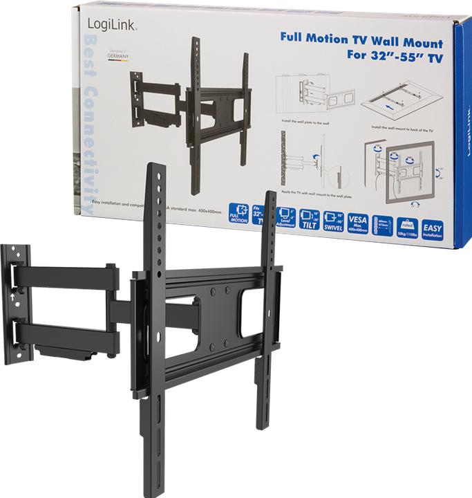 Produktbild LogiLink TV Wandhalterung (Wand, 50 kg, 32" - 55")