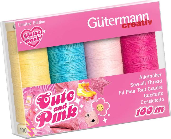 Immagine prodotto Gütermann Scatola rosa e carina, 8 rulli