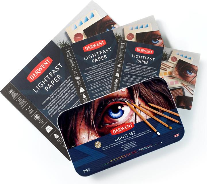 Actual product image Derwent Lightfast coloured pencils, 4 mm, multicoloured, 100 pieces (100 x)