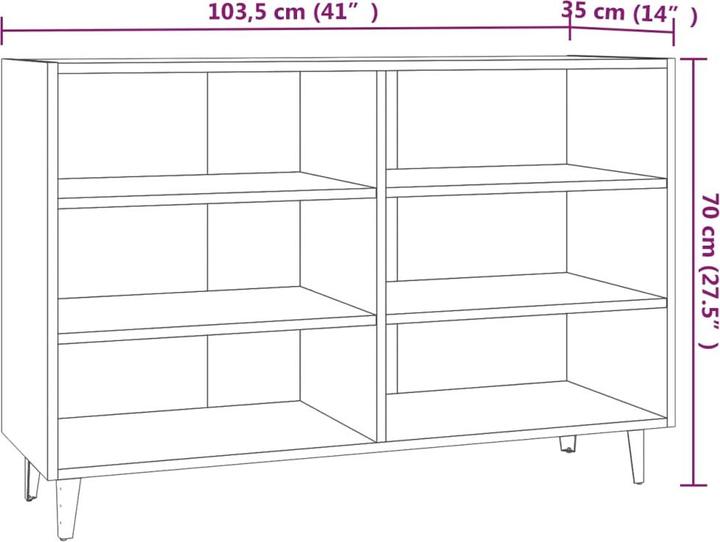 Immagine prodotto vidaXL Lukas (103,5 x 35 x 70 cm)