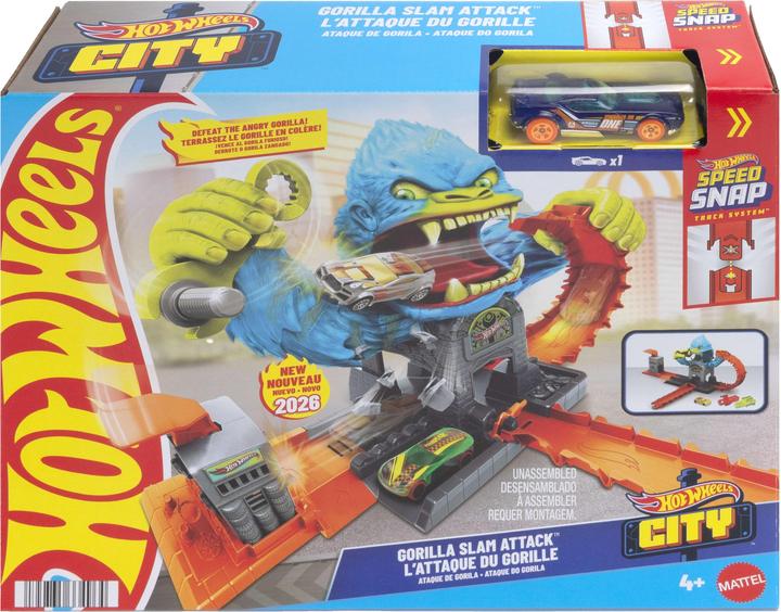 0 Hot Wheels City Gigantischer Gorilla Angriff