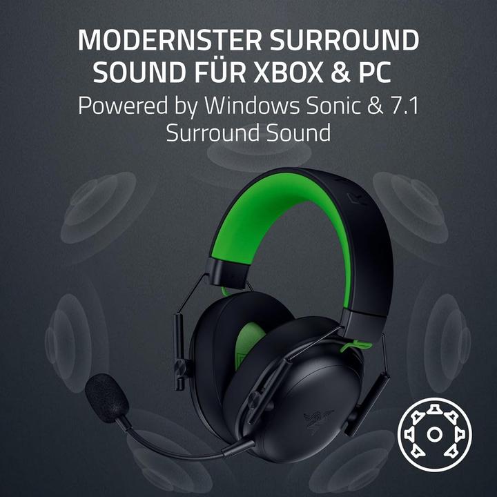 Produktbild Razer BlackShark V3 X Hyperspeed for Xbox - Black (Kabelgebunden, Kabellos)
