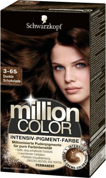 Produktbild Schwarzkopf Million Color (3-65 Dunkle Schokolade)