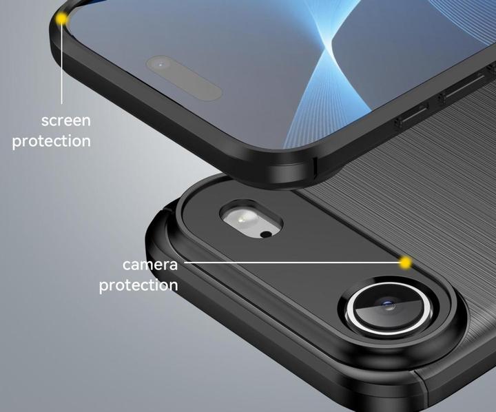 Immagine prodotto Screenguard Carbon Brushed Soft TPU Hülle (Apple iPhone Air)