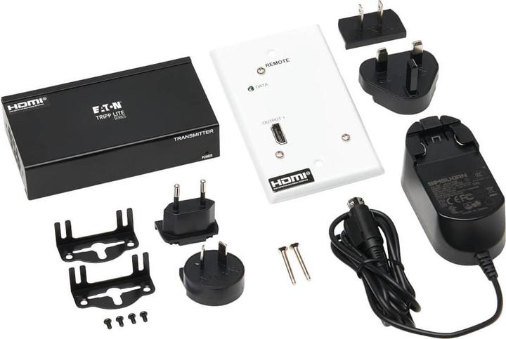 Produktbild Eaton DisplayPort to HDMI over Cat6 Extender Kit Box Transmitter/Wall Plate Receiver 4K 60 (1.38 m, HDMI)