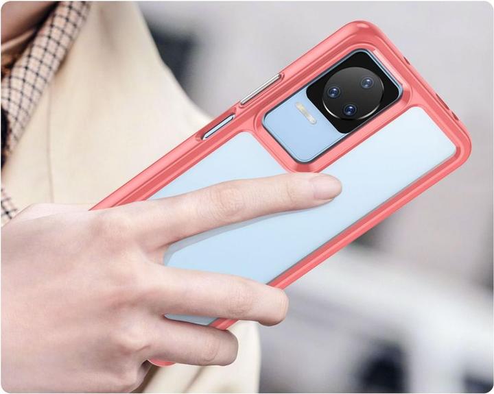 Actual product image Hurtel Outer Space Case Xiaomi Poco F4 5G cover with a flexible frame red (Xiaomi Poco M4 5G)