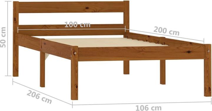 Image du produit vidaXL Bettgestell (100 x 200 cm)