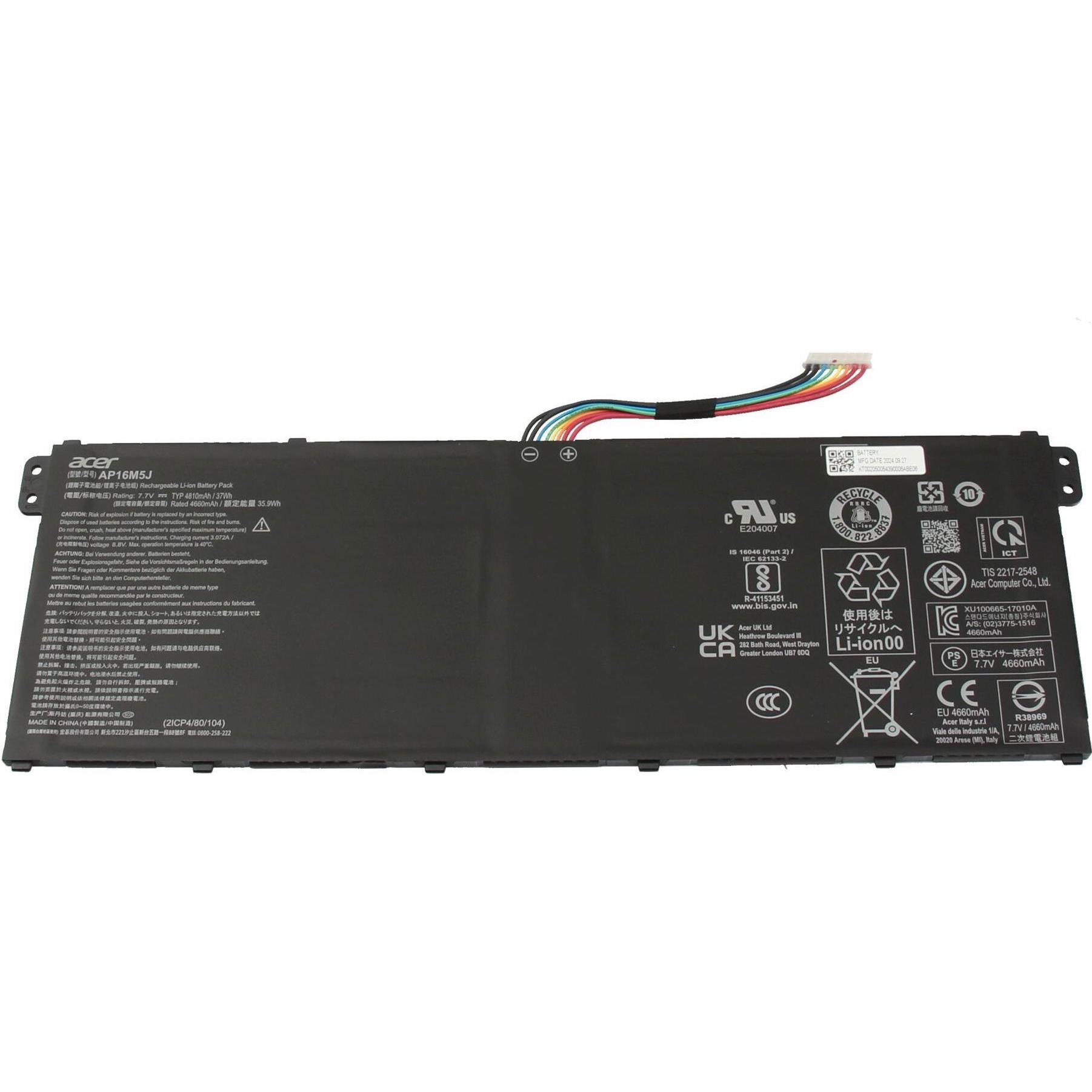 Acer KT.00205.004 (2 Zellen, 4810 mAh), Notebook Akku