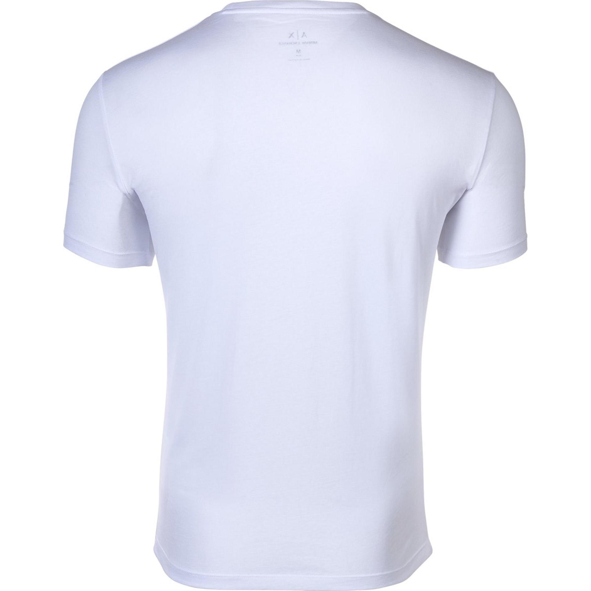 Thumbnail - Armani Exchange, Herren, Shirt, T-Shirt Sportlich Bequem sitzend, Weiss, (S)
