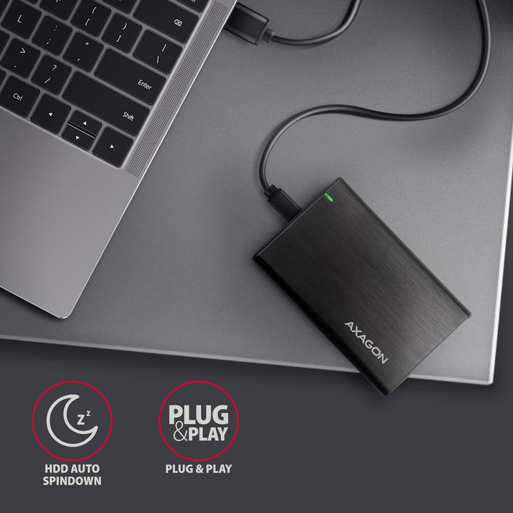 Immagine prodotto Axagon EE25-A6C Custodia per disco rigido esterno USB-C 3.2 - SATA 6G da 2,5 pollici (2.5")
