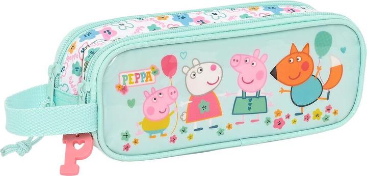 Peppa Pig Trousse double multi-usages Cosy corner bleu clair (21 x 8 x 6 cm)