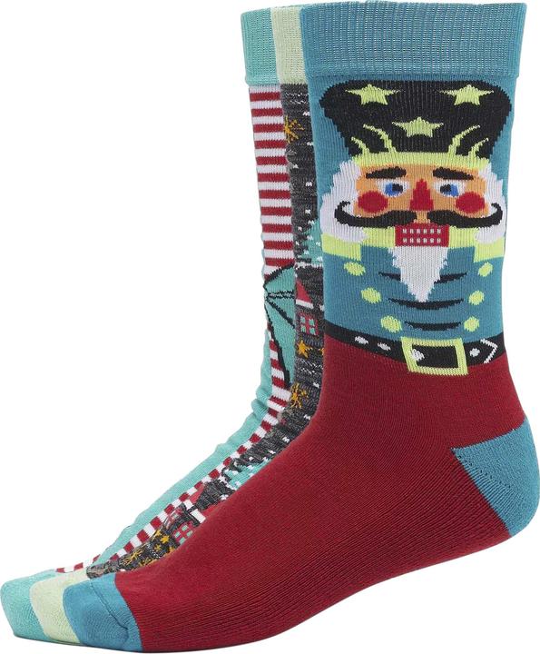 Produktbild Urban Classics Christmas Nutcracker Socks 3-Pack (3er Pack, 35 - 38)