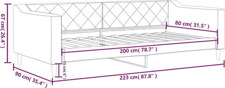 Produktbild VidaXL Mannix (90 x 200 cm)