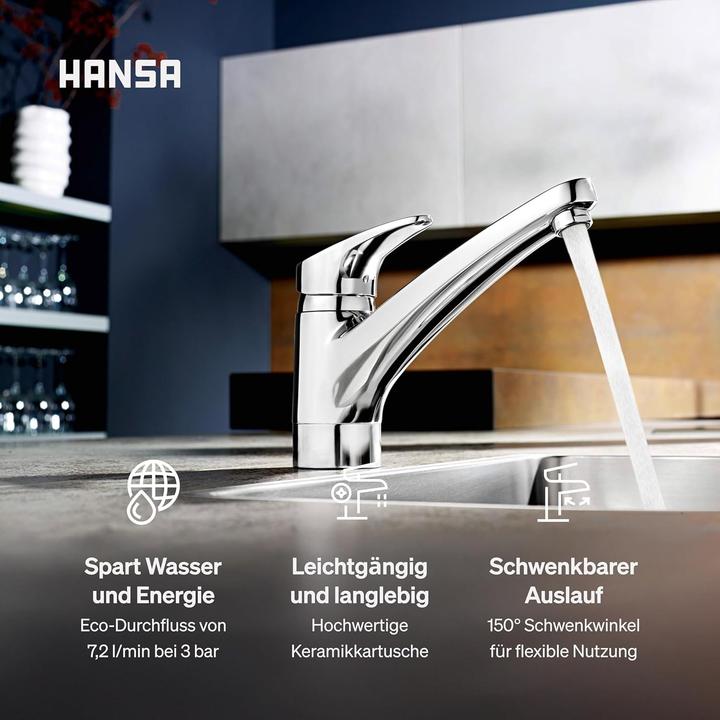 Image du produit Hansa Mitigeur d'évier Hansamix chromé