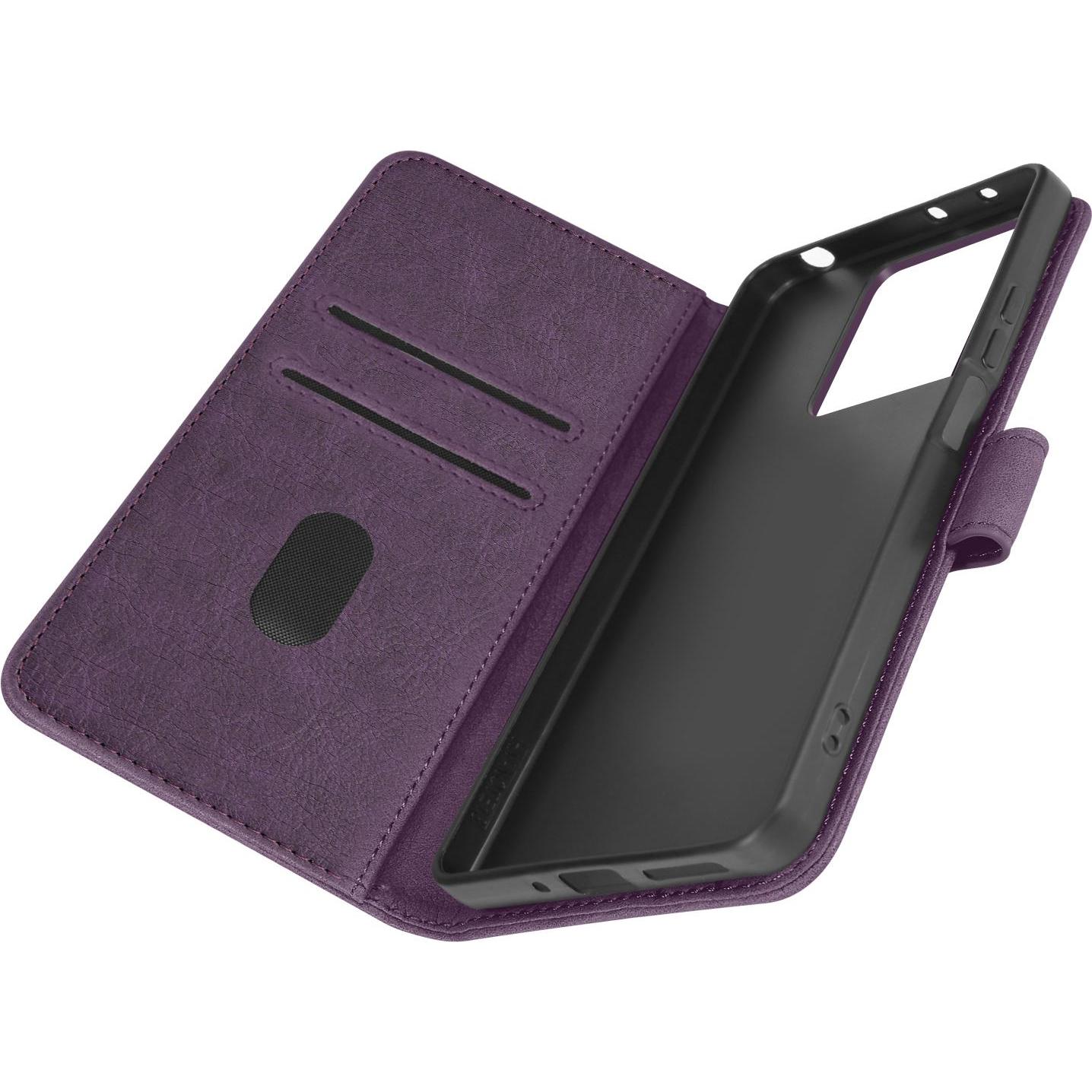 Avizar Chesterfield Wallet Cover Series (Xiaomi Redmi Note 13), Smartphone Hülle, Violett