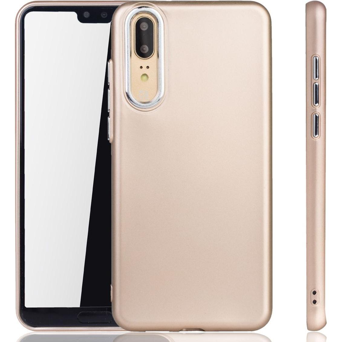 König Design Huawei P20 Hülle Case Handy Cover Schutz Tasche Schutzhülle Bumper Schale Gold (Cubot P20), Smartphone Hüll...