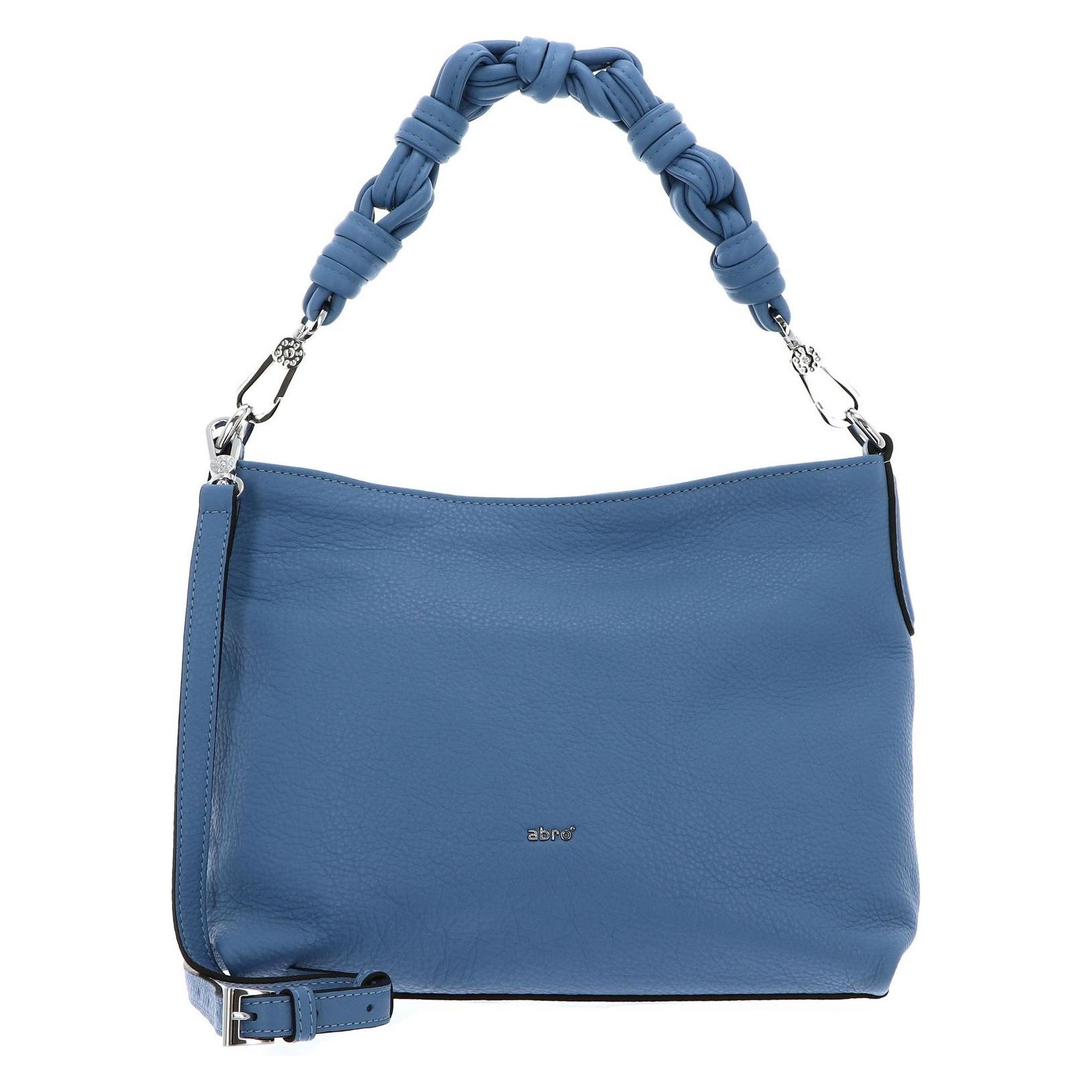 Abro, Damen, Handtasche, Leather Dalia Hobo Bag Soley, Blau