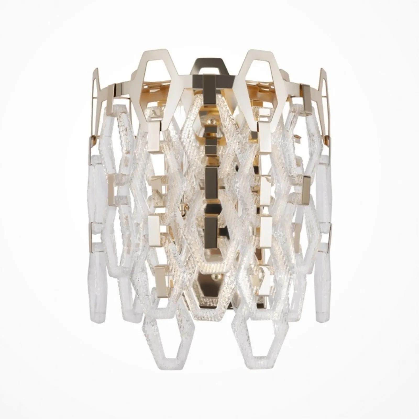 Thumbnail - Maytoni, Wandleuchte + Deckenleuchte, Tissage Wandleuchte, Wandlampe 2x E14 Gold-Farbe (E14)