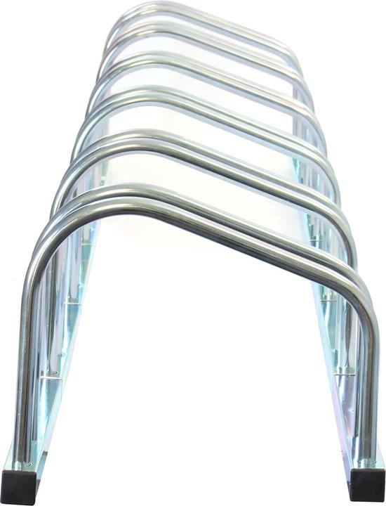 Actual product image Toboli Bicycle Stand for 6 Bikes Multiple Rack Made of Galvanised Steel for Indoor and Outdoor
