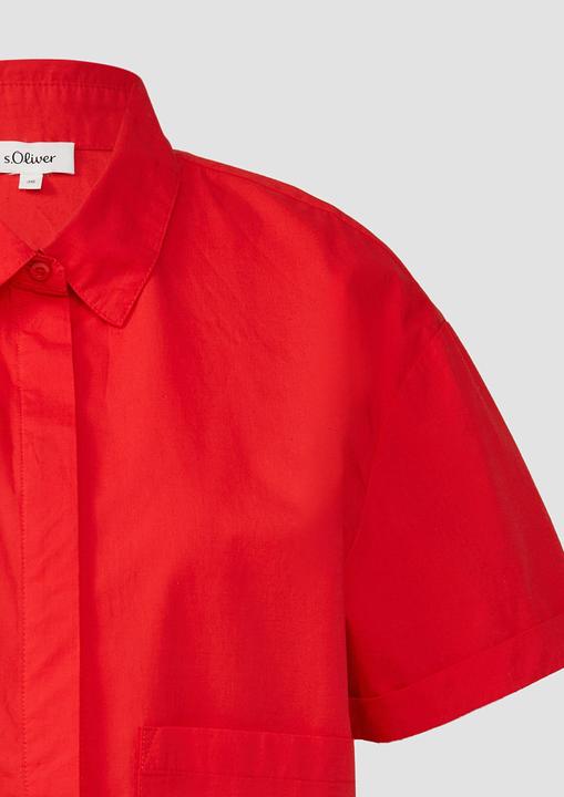 Produktbild S.Oliver Bluse Verkürzte Hemdbluse im Relaxed Fit mit aufgesetzten Taschen (42)