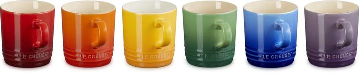Le Creuset Set 6 cappuccino cups London 200 ml rainbow (0 ml, 6x)