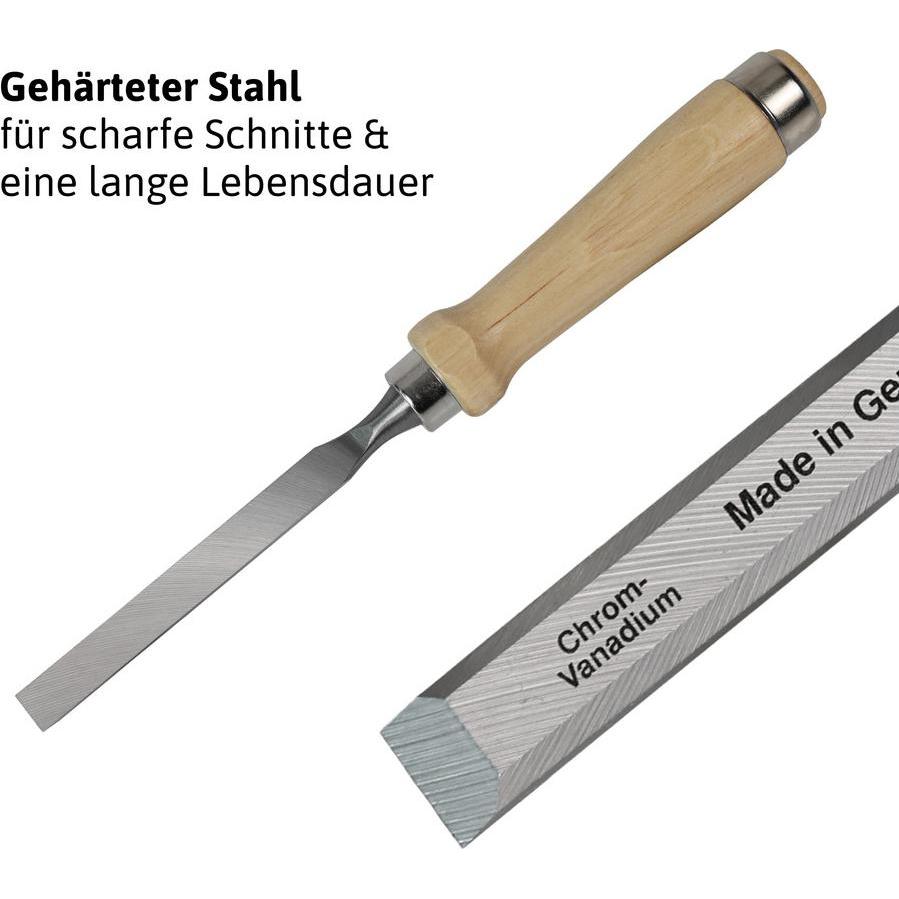 Thumbnail - Dönges, Beitel + Handhobel, Stechbeitel mit Holzheft, 14 mm (14 mm)