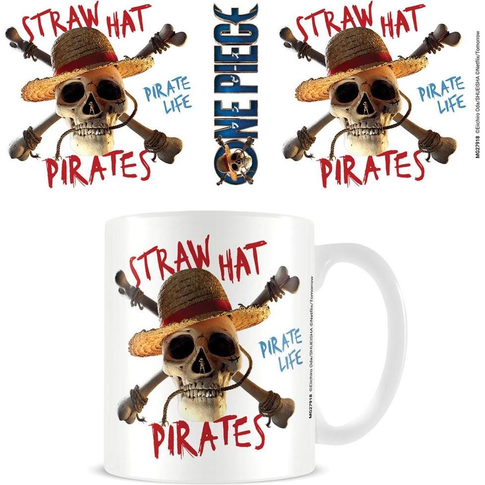Pyramid One Piece Live Action Tasse Straw Hat Pirate Emblem, Tazza