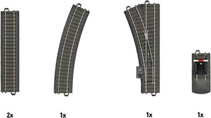 Actual product image Märklin H0 C-track (with ballast) 24900 (Track H0)
