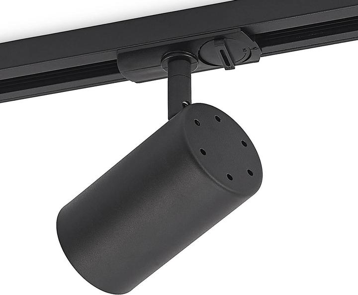 Produktbild Lindby Ties LED-Schienenstrahler, 1-Phasen schwarz (350 lm, GU10)