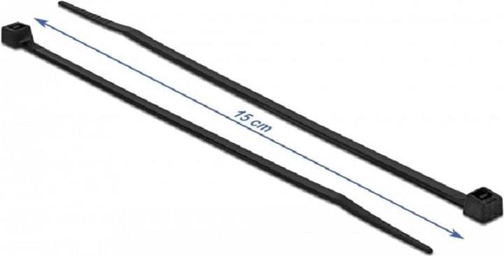 Actual product image Delock Cable tie heat resistant L 150 x W 3.6 mm black 100 pieces (Velcro cable ties, 150 mm, 100 pcs.)