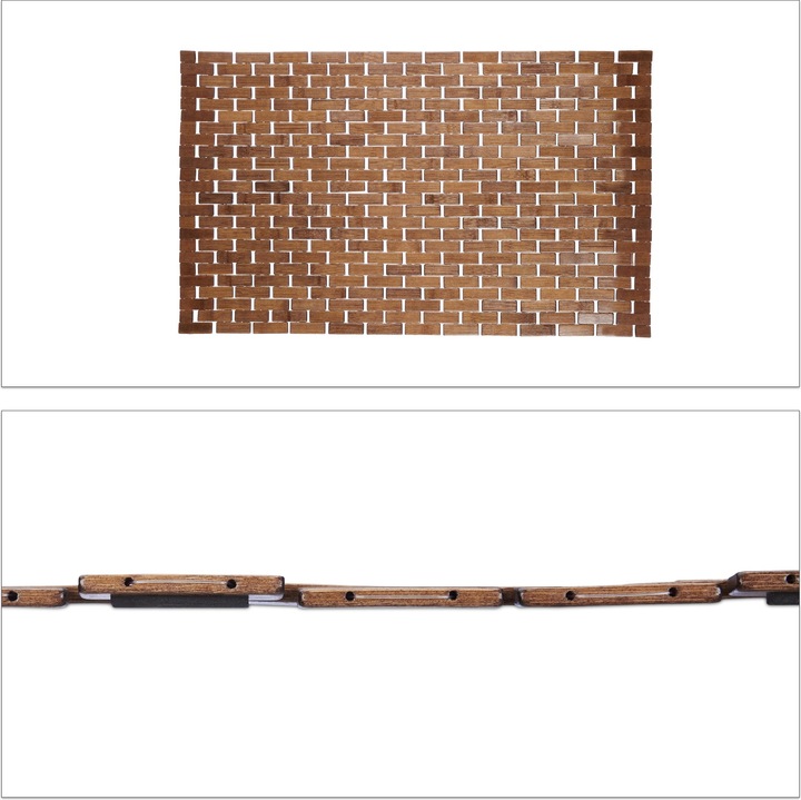 Actual product image Relaxdays Bath Mat 50 x 80 cm (80 x 50 x 0.5 cm)