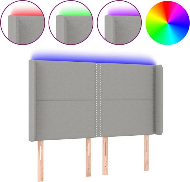 Produktbild vidaXL LED Kopfteil (147 x 16 x 128 cm)