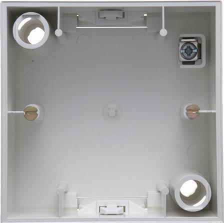 Actual product image Berker S1 Surface-mounted housing 10419909 1-gang polar white matt