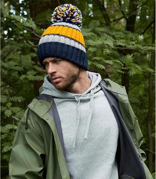 Image du produit Beechfield Bonnet Hygge Striped (Taille unique)