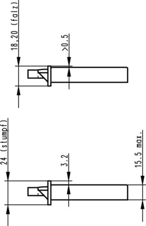 Produktbild BKS Zimmertür-Einsteckschloss 0415 PZW 20/ 55/72/8 mm DIN links silber käntig Klasse 2 Zinkdruckgruss (Einsteckschloss)