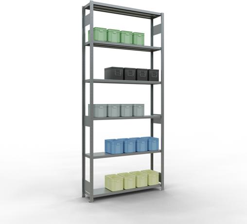 Actual product image Schulte Lagertechnik MULTIplus250 basic racking system with length ledgers