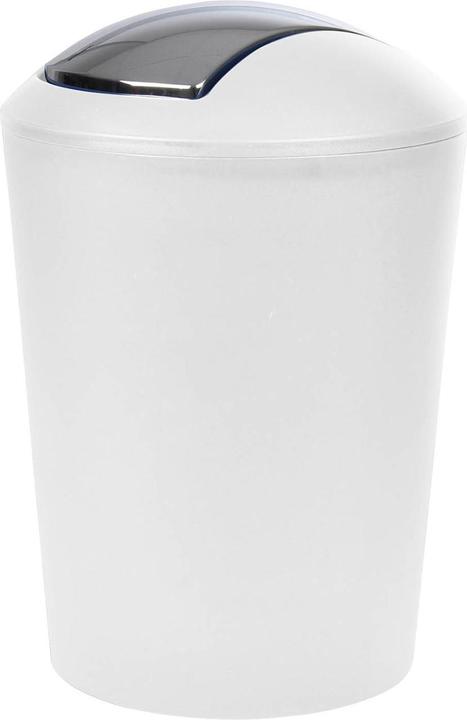 Produktbild U10 Abfalleimer mit Schwingdeckel, weiss, Kosmetikeimer, 5,6 L (5.60 l)