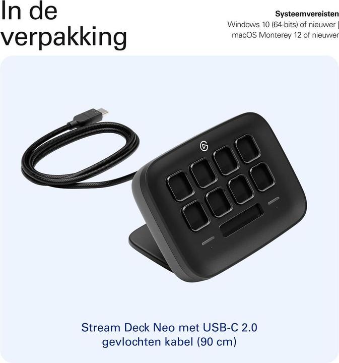 Productafbeelding Elgato Stream Deck Neo (black)
