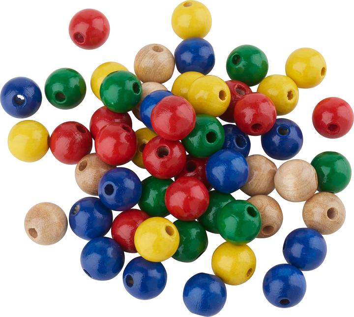 Produktbild Knorr Holzperle 10 mm bunt sortiert